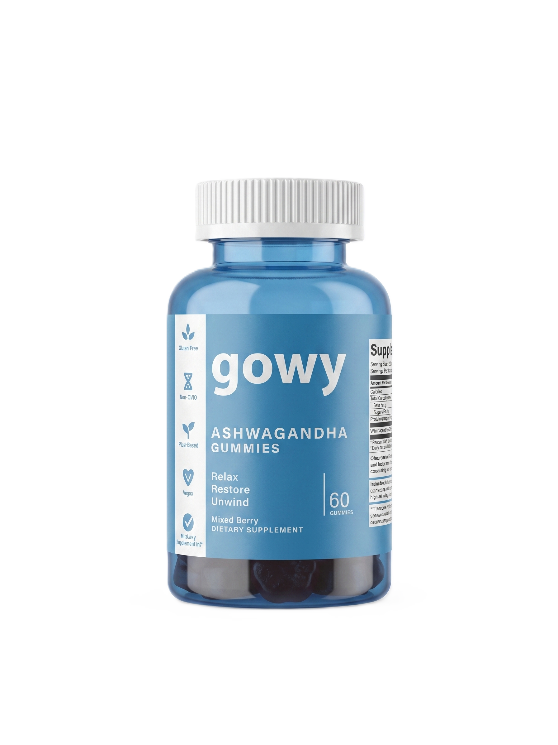 gowy - Желирани бонбони с ашваганда 60 pcs